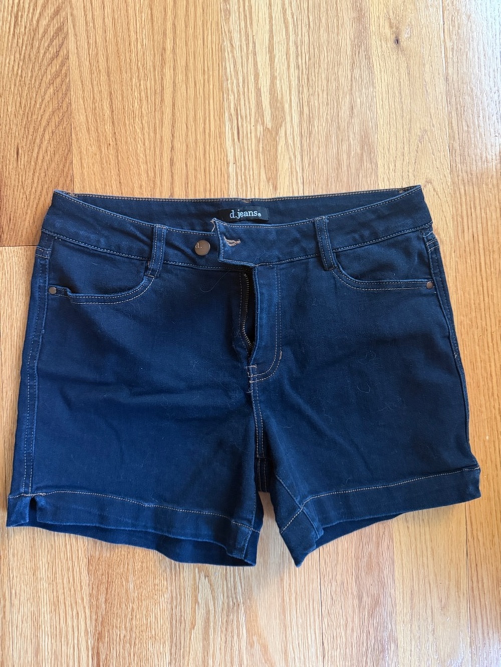 d. jeans Navy Blue Denim Short Shorts